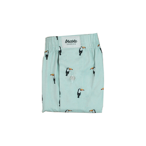 tropical boxer cyan color folded